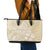 Custom Indo Fijians Leather Tote Bag Fiji ke Hindustani Polyneisan Paisley Beige Style - Wonder Print Shop