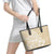 Custom Indo Fijians Leather Tote Bag Fiji ke Hindustani Polyneisan Paisley Beige Style - Wonder Print Shop