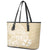 Custom Indo Fijians Leather Tote Bag Fiji ke Hindustani Polyneisan Paisley Beige Style - Wonder Print Shop