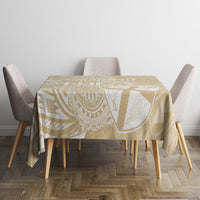Custom Indo Fijians Tablecloth Fiji ke Hindustani Polyneisan Paisley Beige Style - Wonder Print Shop