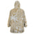 Custom Indo Fijians Wearable Blanket Hoodie Fiji ke Hindustani Polyneisan Paisley Beige Style - Wonder Print Shop