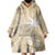 Custom Indo Fijians Wearable Blanket Hoodie Fiji ke Hindustani Polyneisan Paisley Beige Style - Wonder Print Shop