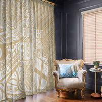 Custom Indo Fijians Window Curtain Fiji ke Hindustani Polyneisan Paisley Beige Style - Wonder Print Shop