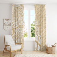 Custom Indo Fijians Window Curtain Fiji ke Hindustani Polyneisan Paisley Beige Style - Wonder Print Shop