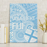 Custom Indo Fijians Canvas Wall Art Fiji ke Hindustani Polyneisan Paisley Blue Style LT9 - Wonder Print Shop