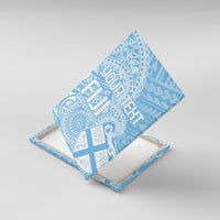 Custom Indo Fijians Canvas Wall Art Fiji ke Hindustani Polyneisan Paisley Blue Style LT9 - Wonder Print Shop