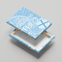 Custom Indo Fijians Canvas Wall Art Fiji ke Hindustani Polyneisan Paisley Blue Style LT9 - Wonder Print Shop