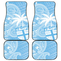 Custom Indo Fijians Car Mats Fiji ke Hindustani Polyneisan Paisley Blue Style LT9 - Wonder Print Shop