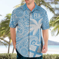 Custom Indo Fijians Hawaiian Shirt Fiji ke Hindustani Polyneisan Paisley Blue Style - Wonder Print Shop