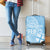 Custom Indo Fijians Luggage Cover Fiji ke Hindustani Polyneisan Paisley Blue Style - Wonder Print Shop