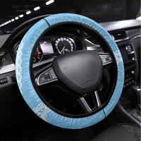 Indo Fijians Steering Wheel Cover Fiji ke Hindustani Polyneisan Paisley Blue Style - Wonder Print Shop