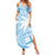Custom Indo Fijians Summer Maxi Dress Fiji ke Hindustani Polyneisan Paisley Blue Style - Wonder Print Shop
