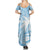 Custom Indo Fijians Summer Maxi Dress Fiji ke Hindustani Polyneisan Paisley Blue Style - Wonder Print Shop
