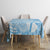 Custom Indo Fijians Tablecloth Fiji ke Hindustani Polyneisan Paisley Blue Style - Wonder Print Shop
