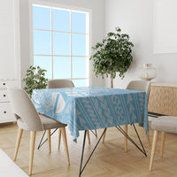 Custom Indo Fijians Tablecloth Fiji ke Hindustani Polyneisan Paisley Blue Style - Wonder Print Shop