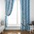 Custom Indo Fijians Window Curtain Fiji ke Hindustani Polyneisan Paisley Blue Style - Wonder Print Shop
