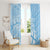 Custom Indo Fijians Window Curtain Fiji ke Hindustani Polyneisan Paisley Blue Style - Wonder Print Shop