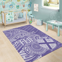 Custom Indo Fijians Area Rug Fiji ke Hindustani Polyneisan Paisley Purple Style LT9 - Wonder Print Shop