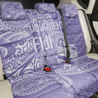 Custom Indo Fijians Back Car Seat Cover Fiji ke Hindustani Polyneisan Paisley Purple Style LT9 - Wonder Print Shop