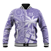 Custom Indo Fijians Baseball Jacket Fiji ke Hindustani Polyneisan Paisley Purple Style LT9 - Wonder Print Shop