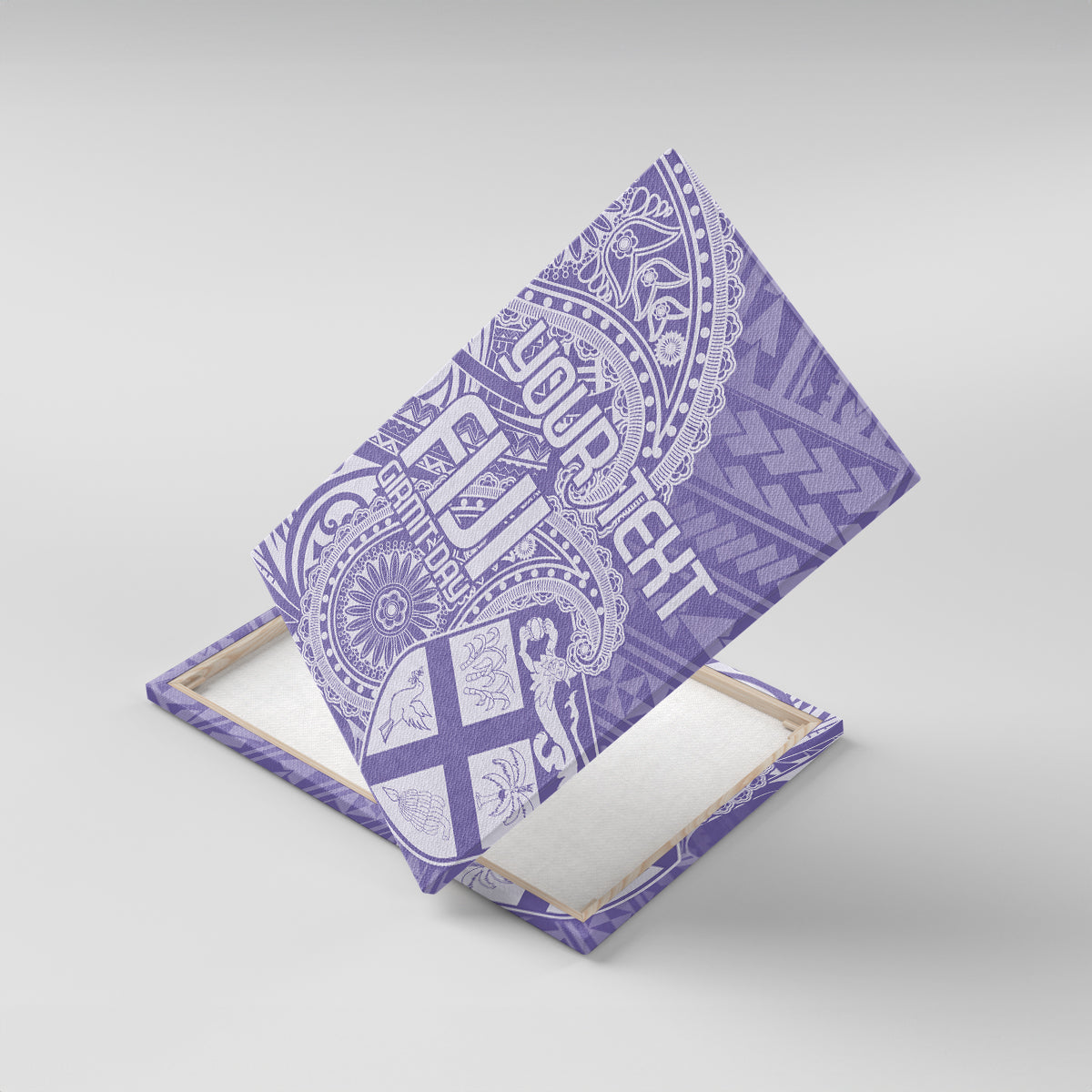 Custom Indo Fijians Canvas Wall Art Fiji ke Hindustani Polyneisan Paisley Purple Style LT9 - Wonder Print Shop