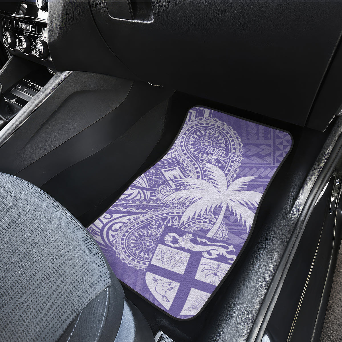 Custom Indo Fijians Car Mats Fiji ke Hindustani Polyneisan Paisley Purple Style LT9 - Wonder Print Shop