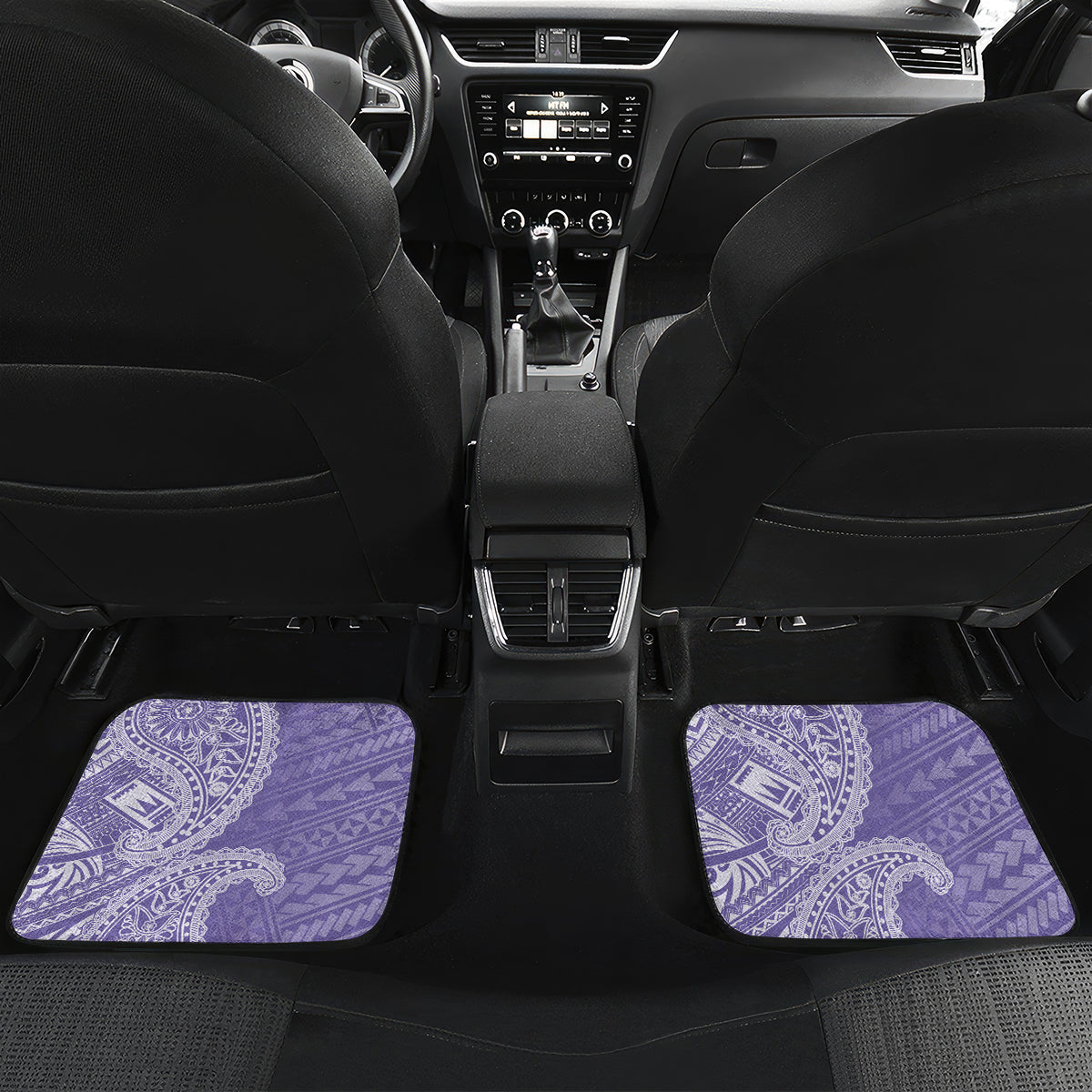 Custom Indo Fijians Car Mats Fiji ke Hindustani Polyneisan Paisley Purple Style LT9 - Wonder Print Shop