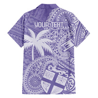 Custom Indo Fijians Hawaiian Shirt Fiji ke Hindustani Polyneisan Paisley Purple Style - Wonder Print Shop