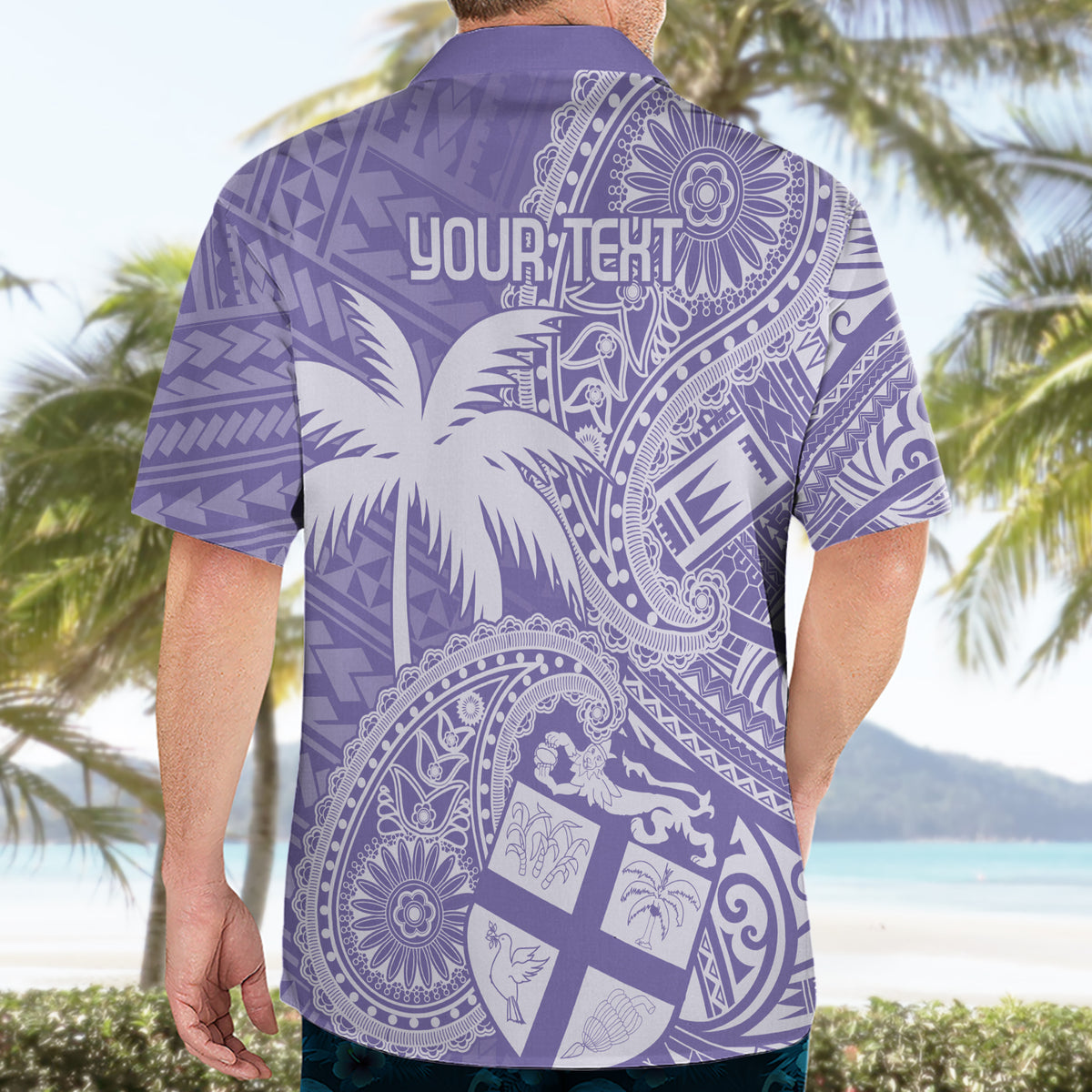 Custom Indo Fijians Hawaiian Shirt Fiji ke Hindustani Polyneisan Paisley Purple Style - Wonder Print Shop