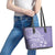 Custom Indo Fijians Leather Tote Bag Fiji ke Hindustani Polyneisan Paisley Purple Style - Wonder Print Shop