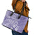 Custom Indo Fijians Leather Tote Bag Fiji ke Hindustani Polyneisan Paisley Purple Style - Wonder Print Shop