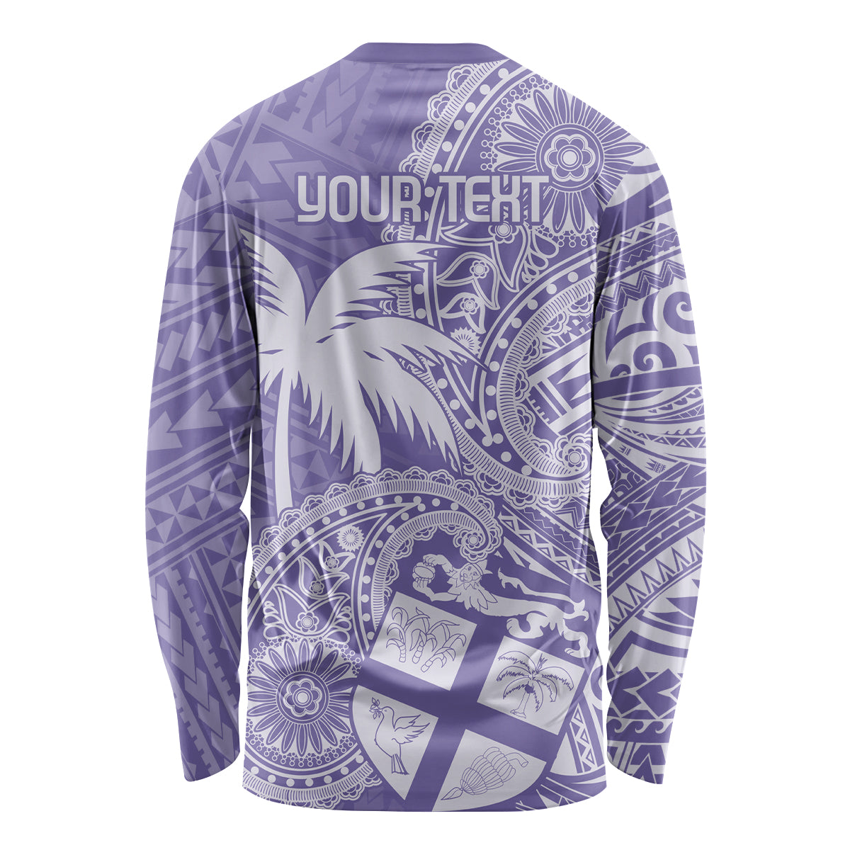 Custom Indo Fijians Long Sleeve Shirt Fiji ke Hindustani Polyneisan Paisley Purple Style - Wonder Print Shop