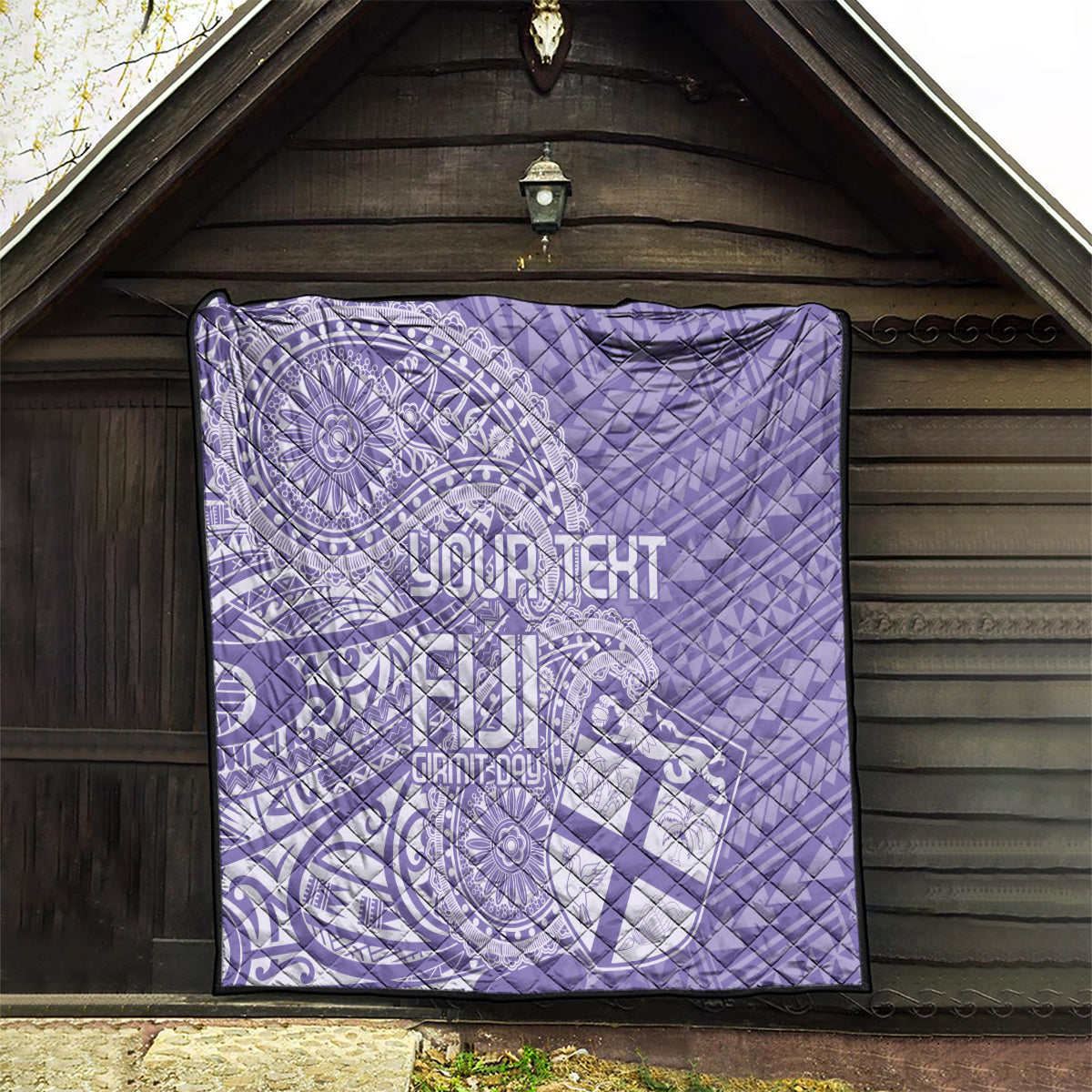 Custom Indo Fijians Quilt Fiji ke Hindustani Polyneisan Paisley Purple Style - Wonder Print Shop