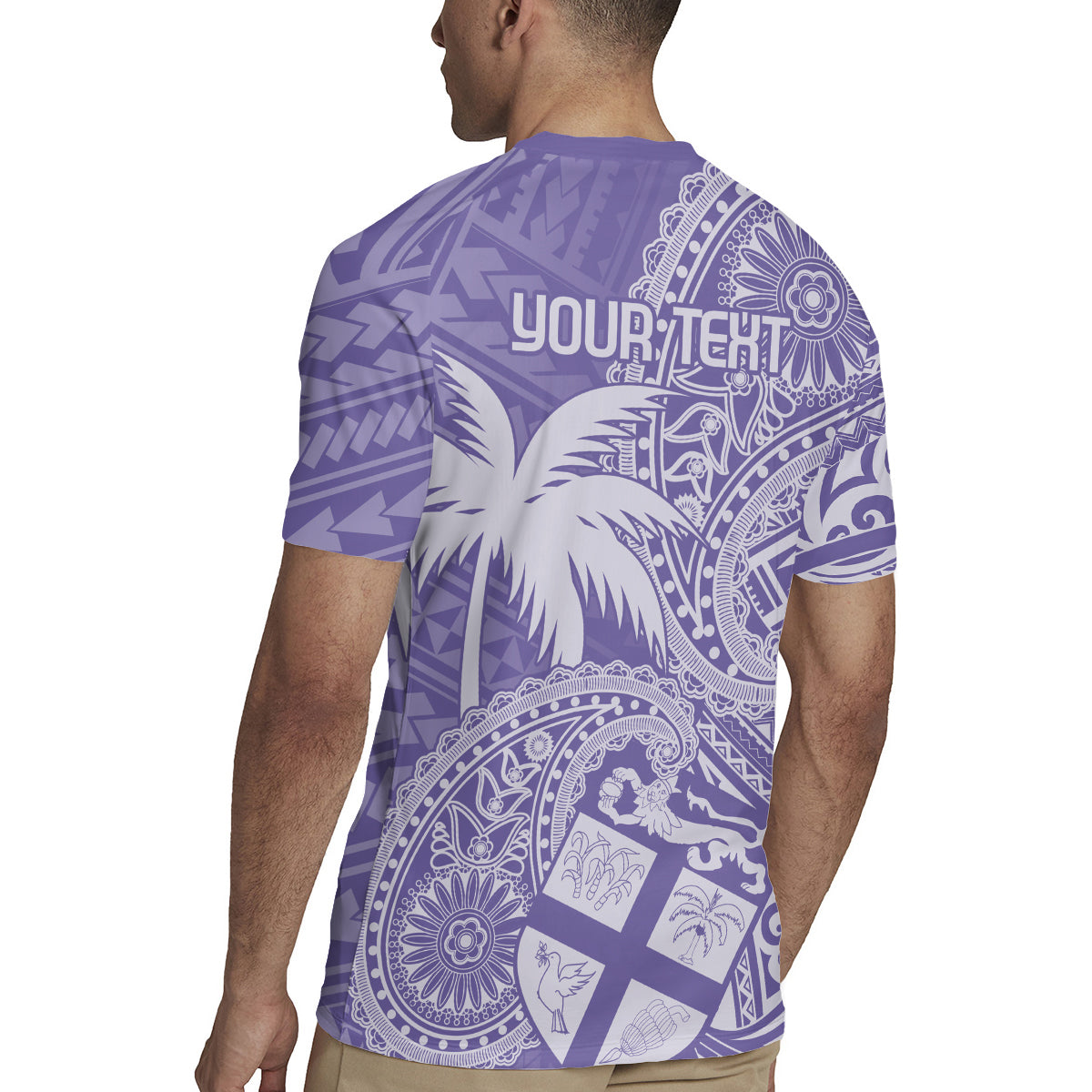 Custom Indo Fijians Rugby Jersey Fiji ke Hindustani Polyneisan Paisley Purple Style - Wonder Print Shop