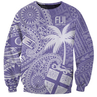 Custom Indo Fijians Sweatshirt Fiji ke Hindustani Polyneisan Paisley Purple Style - Wonder Print Shop