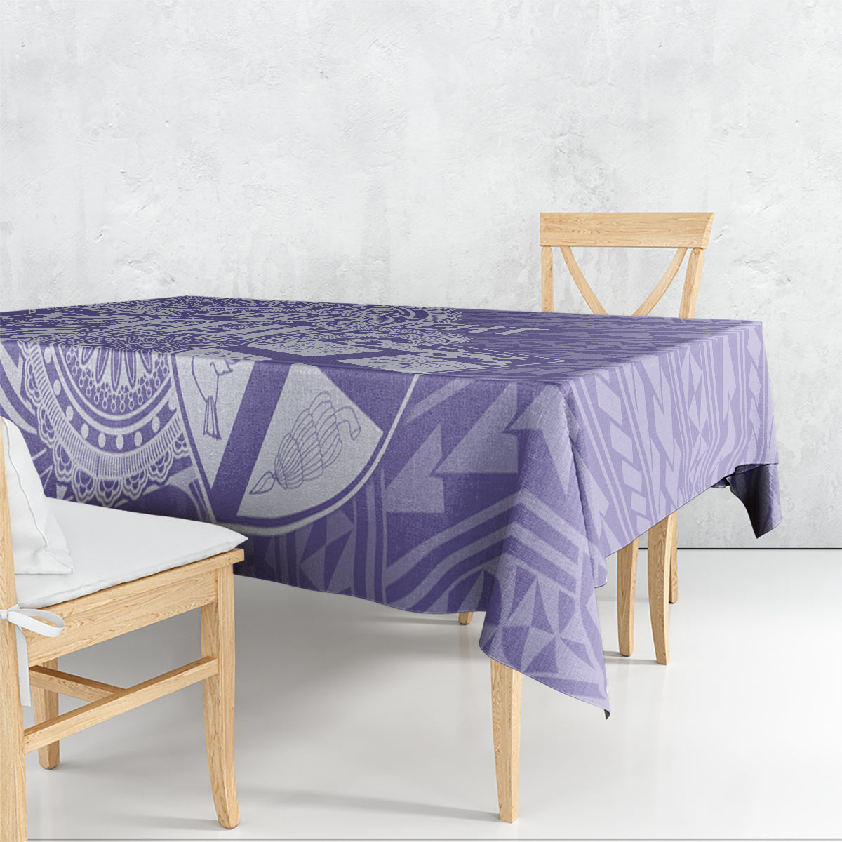 Custom Indo Fijians Tablecloth Fiji ke Hindustani Polyneisan Paisley Purple Style - Wonder Print Shop