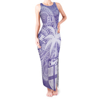 Custom Indo Fijians Tank Maxi Dress Fiji ke Hindustani Polyneisan Paisley Purple Style - Wonder Print Shop