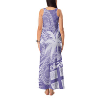 Custom Indo Fijians Tank Maxi Dress Fiji ke Hindustani Polyneisan Paisley Purple Style - Wonder Print Shop