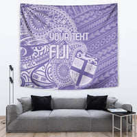 Custom Indo Fijians Tapestry Fiji ke Hindustani Polyneisan Paisley Purple Style - Wonder Print Shop