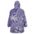 Custom Indo Fijians Wearable Blanket Hoodie Fiji ke Hindustani Polyneisan Paisley Purple Style - Wonder Print Shop