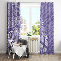 Custom Indo Fijians Window Curtain Fiji ke Hindustani Polyneisan Paisley Purple Style - Wonder Print Shop