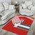 Swiss Football Custom Area Rug 1990-1992 Retro Red Switzerland Vintage