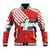 Swiss Football Custom Baseball Jacket 1990-1992 Retro Red Switzerland Vintage