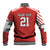 Swiss Football Custom Baseball Jacket 1990-1992 Retro Red Switzerland Vintage