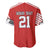Swiss Football Custom Baseball Jersey 1990-1992 Retro Red Switzerland Vintage
