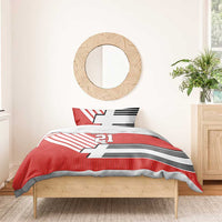 Swiss Football Custom Bedding Set 1990-1992 Retro Red Switzerland Vintage