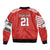 Swiss Football Custom Bomber Jacket 1990-1992 Retro Red Switzerland Vintage