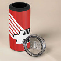 Swiss Football Custom 4 in 1 Can Cooler Tumbler 1990-1992 Retro Red Switzerland Vintage