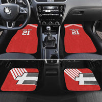 Swiss Football Custom Car Mats 1990-1992 Retro Red Switzerland Vintage