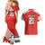 Swiss Football Custom Couples Matching Mermaid Dress and Hawaiian Shirt 1990-1992 Retro Red Switzerland Vintage